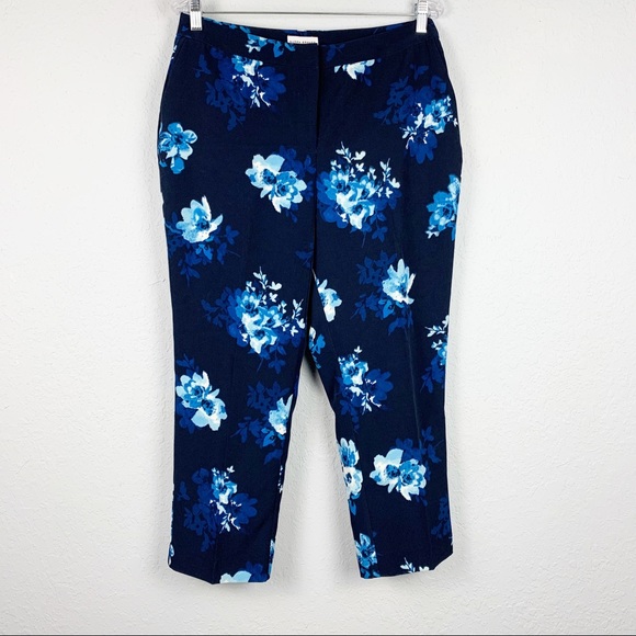 Susan Graver Petite Stretch Zip-Front Ankle Pants - Picture 2 of 7